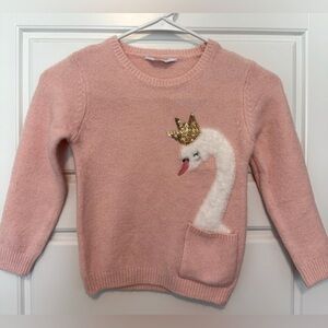 PriMark Cares Girls Sweater with Swan Detail